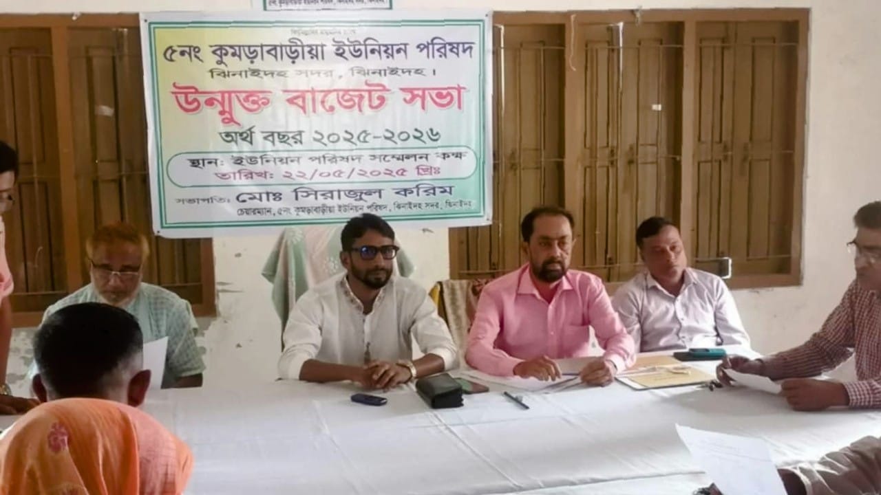 কুমড়াবাড়ীয়া ইউনিয়ন পরিষদের উন্মুক্ত বাজেট ঘোষণা অনুষ্ঠিত